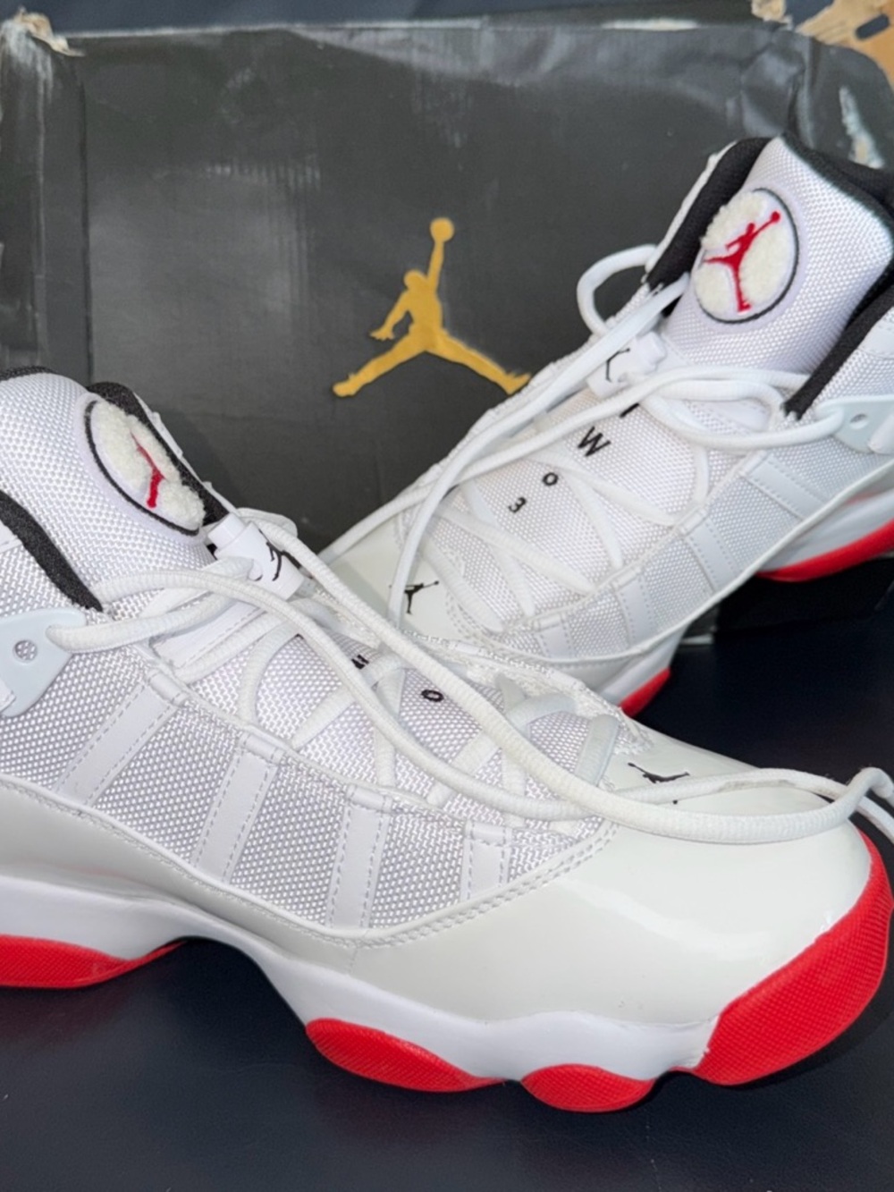 Nike Air Jordan 6 Rings Cherry White Red - Men’s Size 8.5 Worn Once